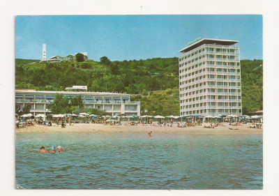 BG1- Carte Postala- BULGARIA- Zlatni Piasatzi, Hotel Berlin, circulata 1973 foto