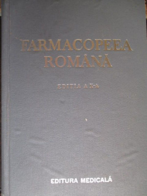 Farmacopeea romana editia a 10-a foto