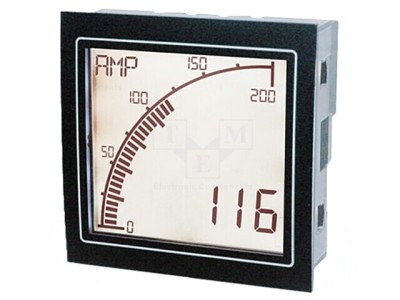 Ampermetru Digital Programabil 0-5A Montare foto