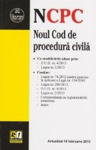 Noul Cod de procedura civila. Actualizat 15 februarie 2013 foto