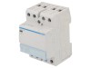 Contactor modular Hager 4 poli 40A 230V AC, ESC440, Montare Sina DIN, 440V AC