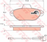 Set placute frana,frana disc FIAT PUNTO Cabriolet (176C) (1994 - 2000) TRW GDB1115