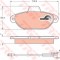 Set placute frana,frana disc FIAT PUNTO Van (188AX) (2000 - 2009) TRW GDB1115
