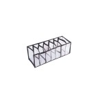 Organizator de dulap sau sertar cu 7 compartimente pentru lenjerie intima, negru 32 cm x 12 cm x 12 cm, Oem