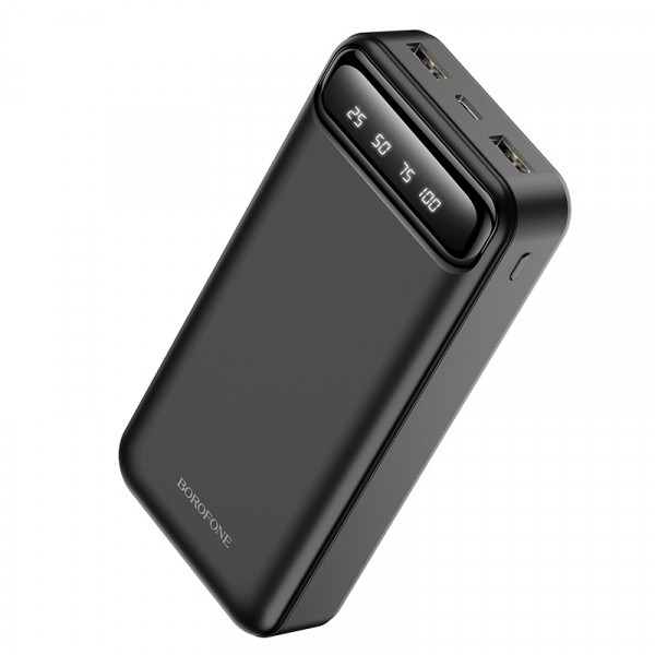 Baterie Externa Borofone BJ14A Freeway, 20000mAh, 10W, 2 x USB-A, Neagra