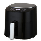 Friteuza Airfryer cu aer cald Rosberg Premium, 40-220 C, 1300 W, 4.2 L, uscare fructe, digital, 8 programe, Negru