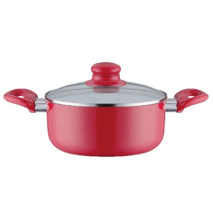 Cratita ceramica Peterhof, 20 cm, 3.5 l, Rosu Cratita ceramica Peterhof, 20 cm, 3.5 l, Rosu