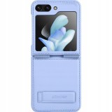 Cumpara ieftin Husa telefon pentru Samsung Galaxy Z Flip5, Nillkin, piele ecologica, albastru