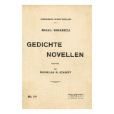 Mihai Eminescu, Gedichte Novellen, ed I-a, cu dedicația traducătorului