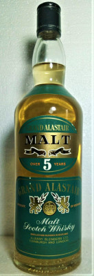 whisky grand alastair malt , OVER 5 YEARS, CL. 75 gr 43 ANII 1960/70 foto