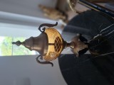 Lampa vitange bronz si sticla