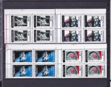 ROMANIA 2000 LP 1521 MILENIUM SECOLUL XX 2 BLOCURI DE 4 TIMBRE MNH, Nestampilat