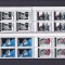 ROMANIA 2000 LP 1521 MILENIUM SECOLUL XX 2 BLOCURI DE 4 TIMBRE MNH