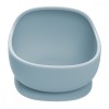 Bol Silicon cu Ventuza Appekids Classic Aqua Blue, Antialunecare, Diversificare, Alimentar, Termorezistent, BPA Free