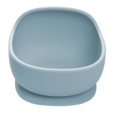 Bol din silicon cu ventuza, appekids, classic - aqua blue