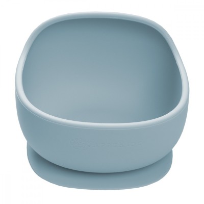 Bol din silicon cu ventuza, appekids, classic - aqua blue foto