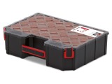 Container colectiv KISTENBERG cu cutii negre și capac transparent