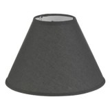 Abajur textil gri pentru veioza, 10x17.5x25cm, CMCLASS