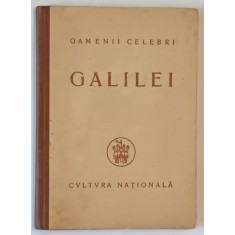 GALILEO GALILEI SI RENASTEREA STIINTIFICA - de OCTAV ONICESCU , 1923