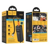 Compresor de Aer, Hoco PH55 , Maxim 2.5 Bar, Cablu 3.1m, Lanterna LED, Negru