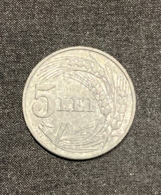 Moneda 5 lei 1942 Romania foto