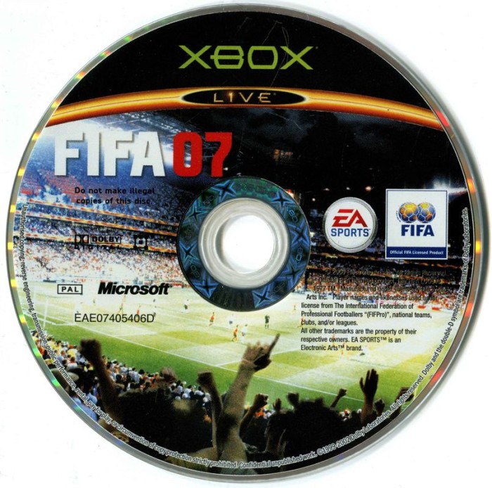 Joc original XBOX classic FIFA 07 Ronaldinho de colectie retro 360 One