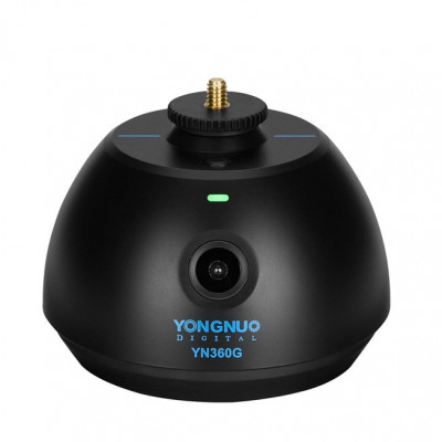 Cap trepied electronic Yongnuo YN360G rotativ 360 grade cu urmarire subiect - Negru foto