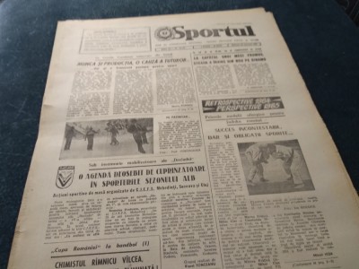 ZIARUL SPORTUL 23 IANUARIE 1985 foto