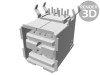 Soclu USB A unghi 90&deg; duble aurit, TE Connectivity