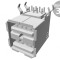 Soclu USB A unghi 90&deg; duble aurit