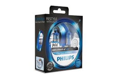 SET 2 BECURI H4 12V 60/55W BLUE COLOR VISON PHILIPS foto