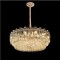 Candelabru Cristal FONTAINEBLEAU Supremo, 15x E14, Diametru 75cm, Auriu, Inaltime Reglabila