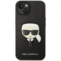 Husa Cover Karl Lagerfeld PU Saffiano Karl Head pentru iPhone 14 Plus KLHCP14MSAPKHK Black