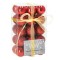 Set globuri de Craciun, 30 bucati, 3 modele, 3cm, rosu Household NewTrend