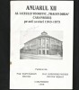 Anuarul XII Liceul Traian Doda Caransebeș 1943-1973. Monografie istorică