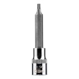 Bit tubular spline 1/2 inch M5 x 100 mm din otel CrV, NEO Tools