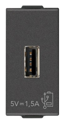 Priza USB tip A 1M 1.5A 5V Vimar Neve carbon matt 09292.CM foto