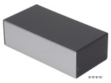 Carcasă aluminiu argint 100x203x63mm