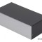 Carcasă aluminiu argint 100x203x63mm