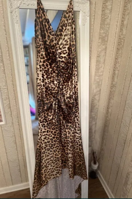 Rochie lunga model leopard