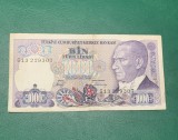 Bancnota 1000 lire 1970 Turcia seria 13229307