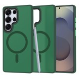 Husa Samsung Galaxy S25 Ultra Techsuit HaloFrost&Atilde;&sbquo;&Acirc;&nbsp;MagSafe Series, verde inchis