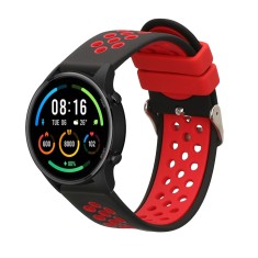 Curea Kwmobile pentru Xiaomi Mi Watch/Mi Watch Color Sport, Negru/Rosu, Silicon, KWM0000258C001C