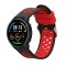 Curea Kwmobile pentru Xiaomi Mi Watch/Mi Watch Color Sport, Negru/Rosu, Silicon, KWM0000258C001C