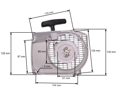 Demaror drujba compatibil Stihl MS 440, 044 foto