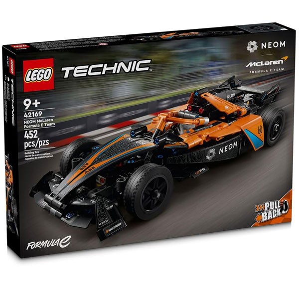 LEGO&reg; Technic - Neom Mclaren Formula E race car 42169, 452 piese