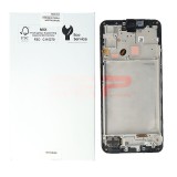 LCD+Touchscreen cu Rama Samsung Galaxy A16 4G / A165 BLACK Original Service Pack