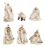 Set 6 figurine Nasterea Domnului 5,5x4,5x4,5h; 17x17x20h; 14x14x28h