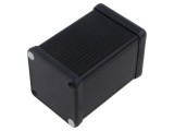 Carcasă aluminiu neagră HAMMOND 1455 cu panou ABS 54x80x54 mm