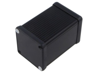 Carcasă aluminiu neagră HAMMOND 1455 cu panou ABS 54x80x54 mm foto